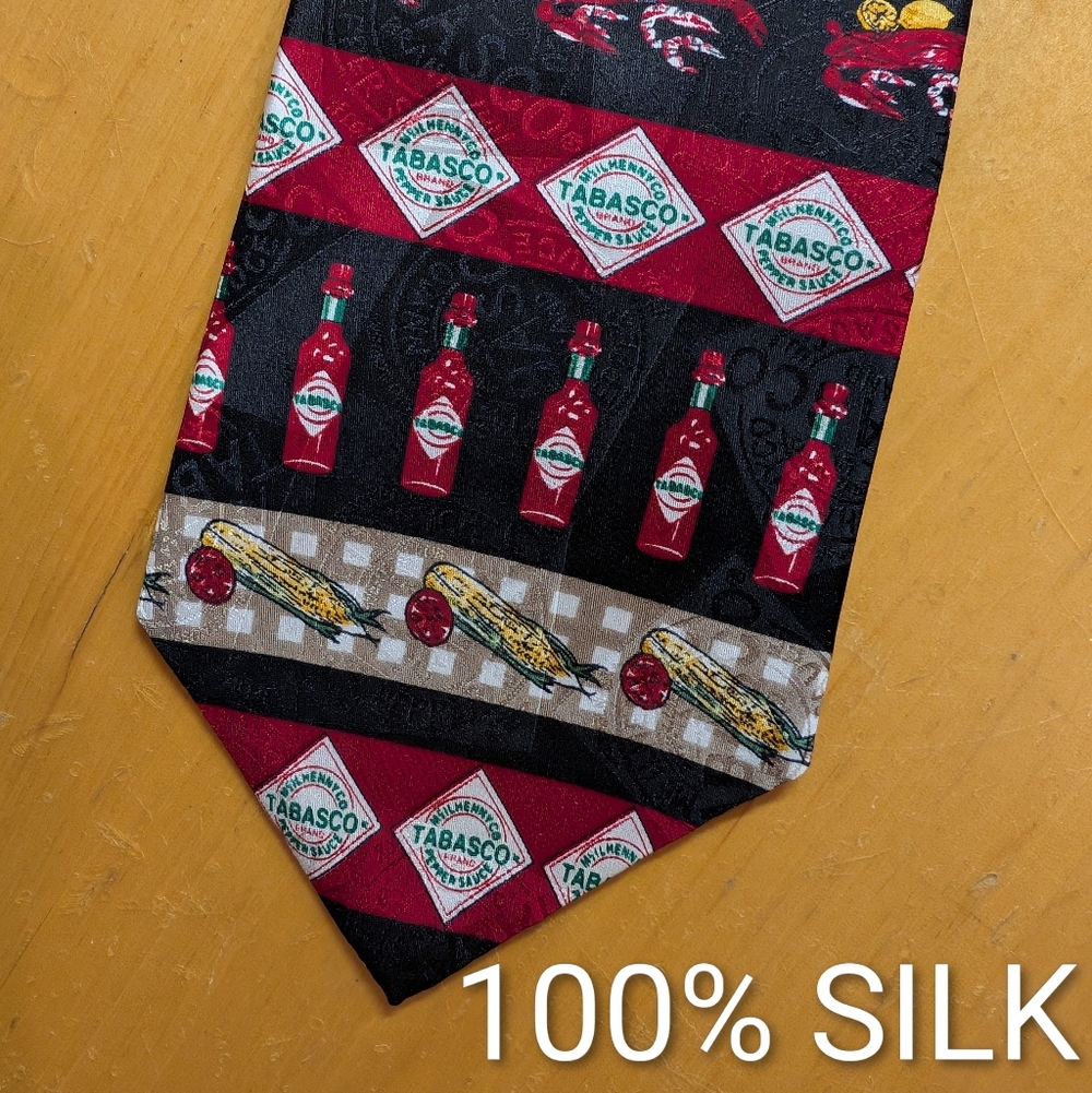TABASCO® Silk Novelty Tie Made in USA NWOT